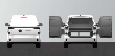 Dubbelgolv H:342mm 3-lådor till Volkswagen ID Buzz Cargo med standardvägg