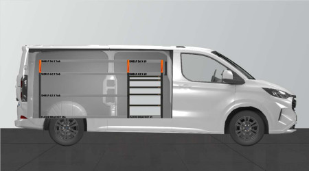 PRO5 Bilinredning till Ford Custom & VW Transporter L2 