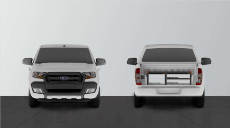 Dubbelgolv Ranger & Amarok NO TRIM 3-lådor H:360mm 
