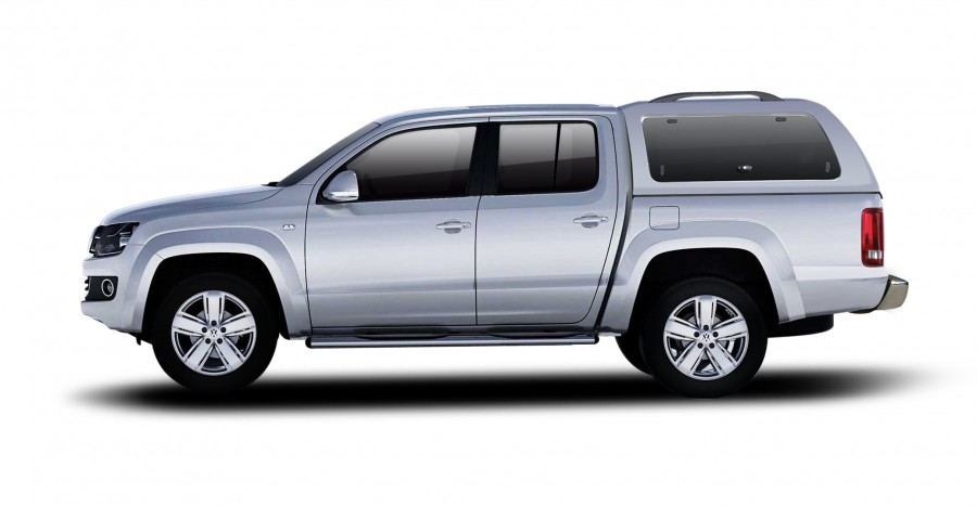 Marin Blå flakkåpa VW Amarok dubbelhytt med centrallås.