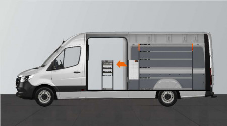 H-SDH4-420 Bilinredning till Mercedes Sprinter Standard L3H2