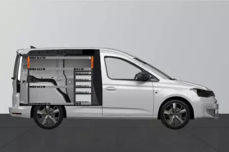 PRO5 Bilinredning till VW Caddy Cargo & Ford Connect L1