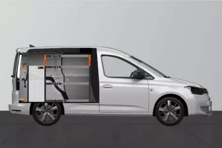 LB5 Bilinredning till VW Caddy Cargo & Ford Connect L1