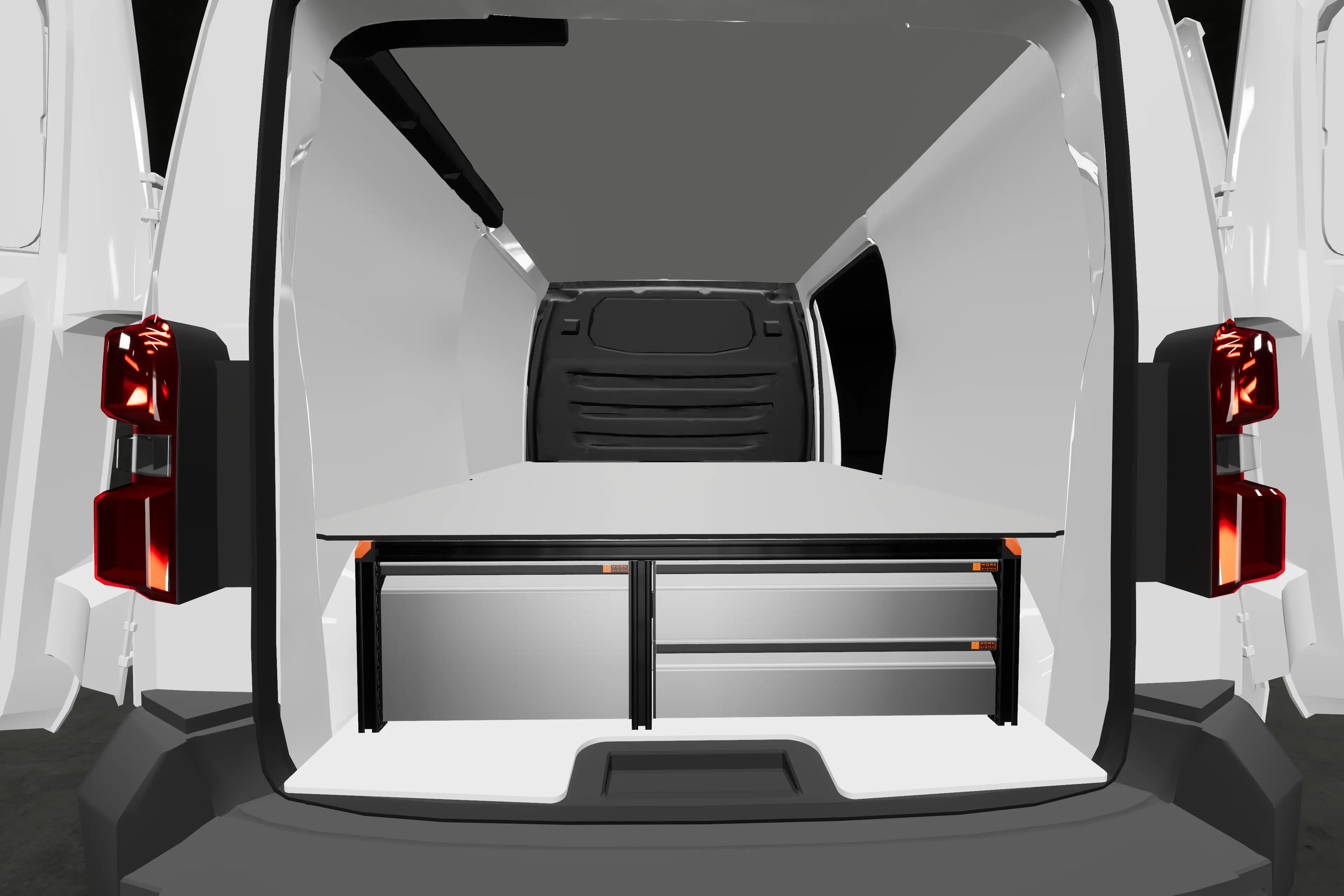 Dubbelgolv högt med extra låda Citroen Jumpy